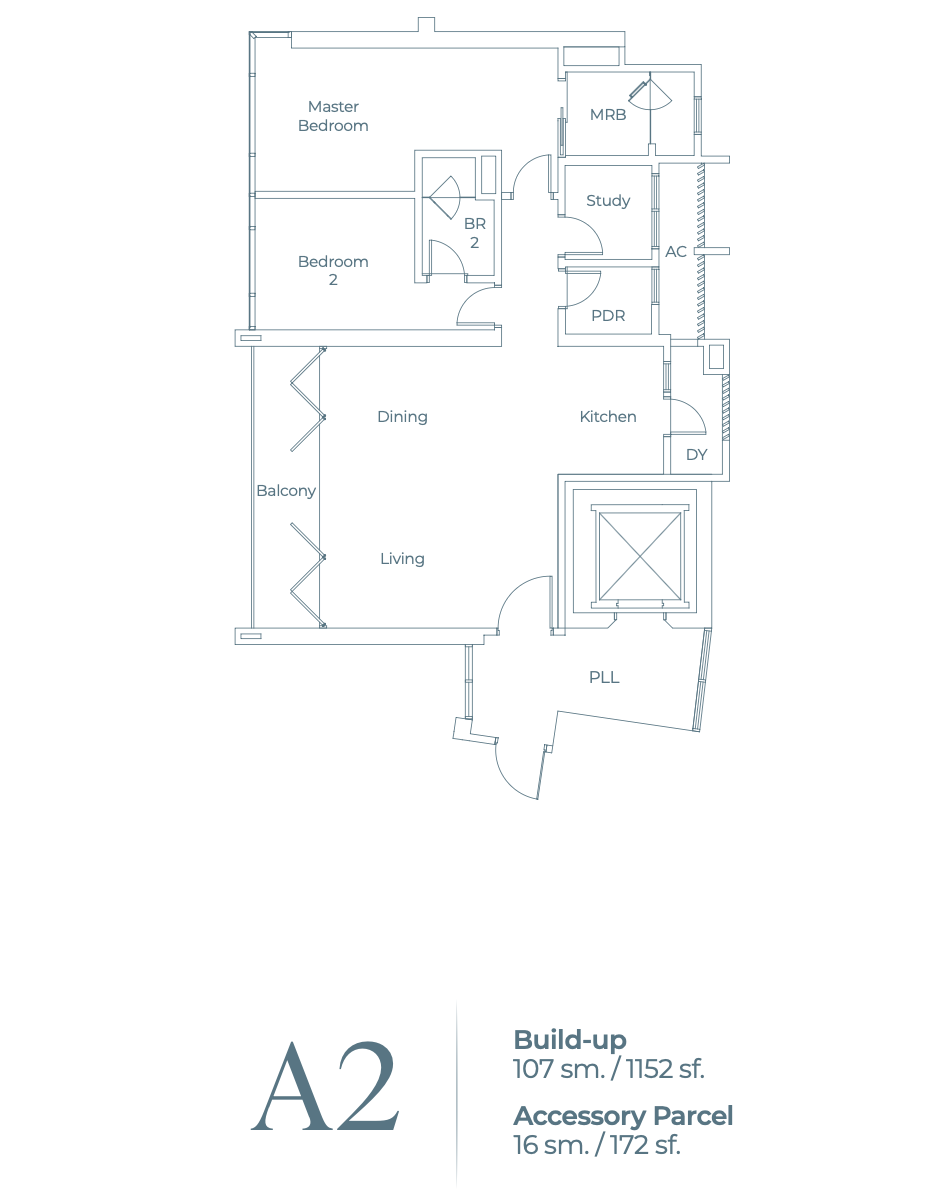 Lightwater Residences Layout Type A2