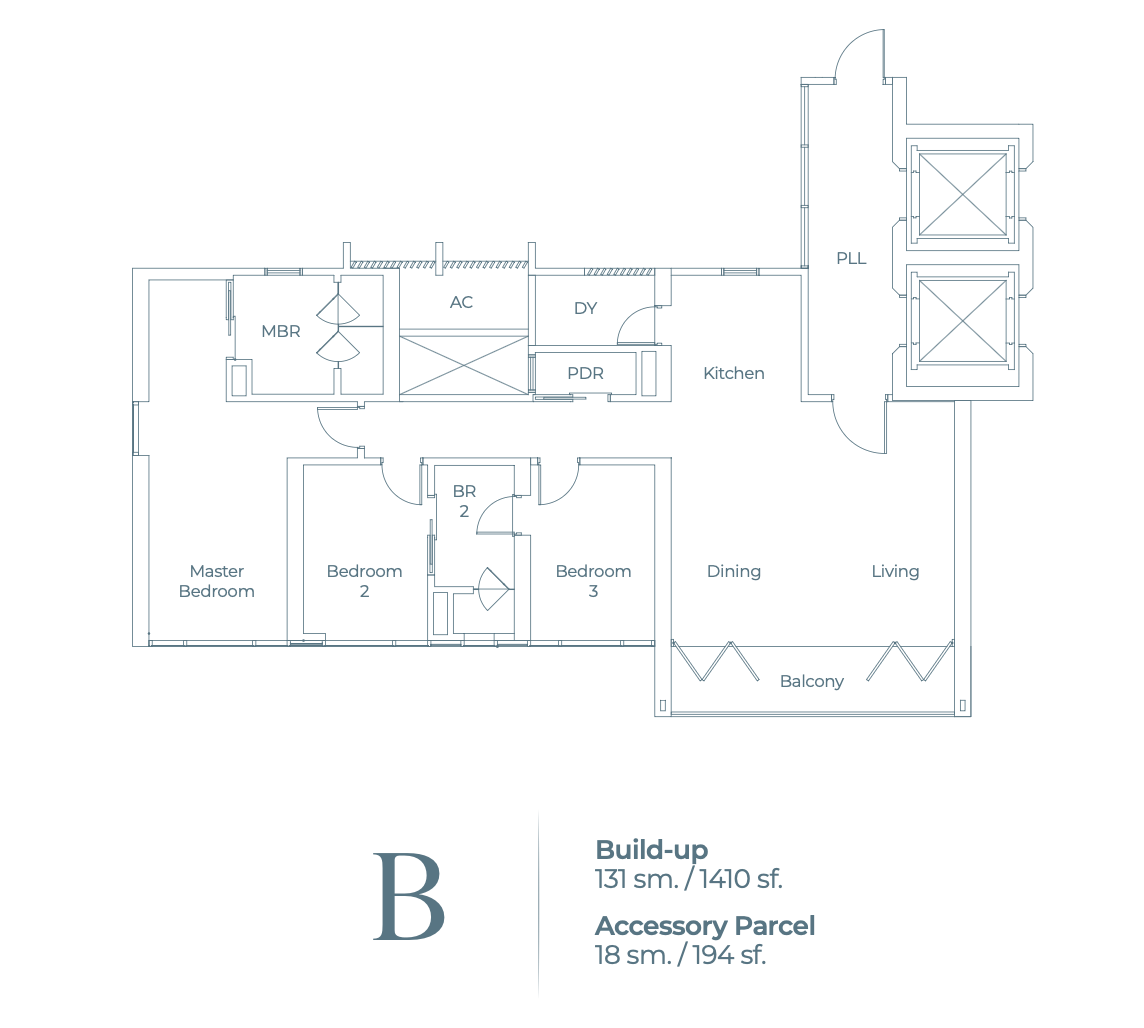 Lightwater Residences Layout Type B