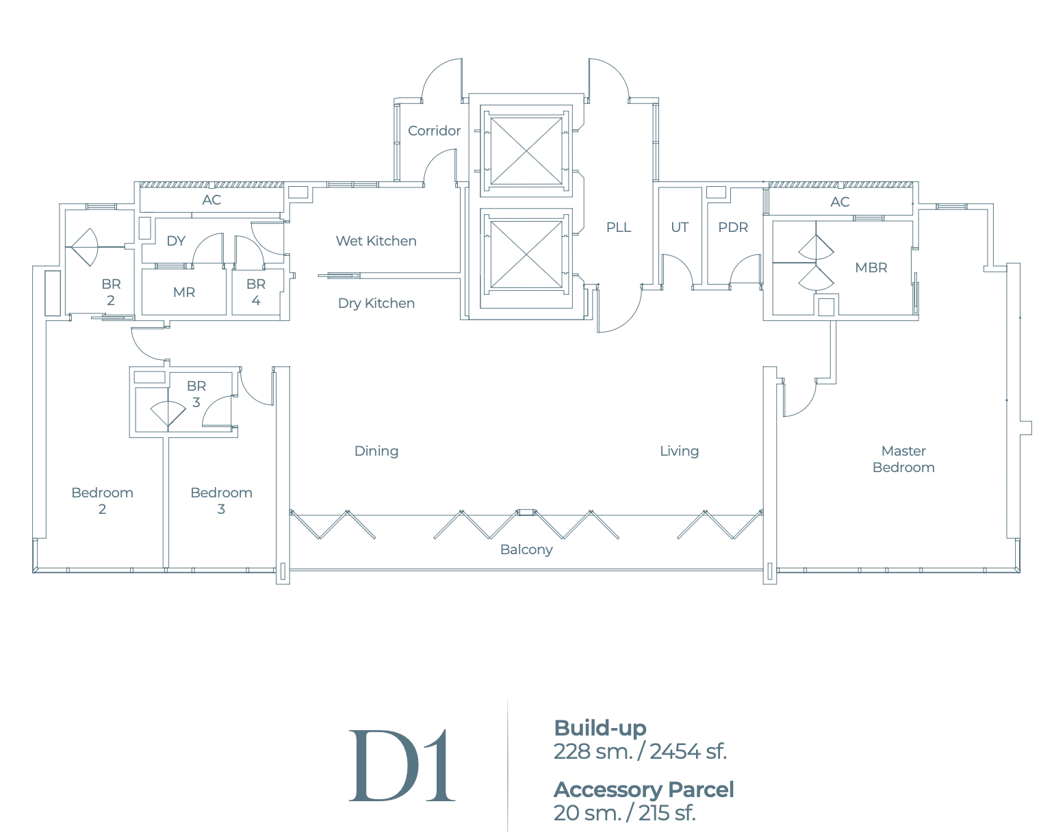 Lightwater Residences Layout Type D1